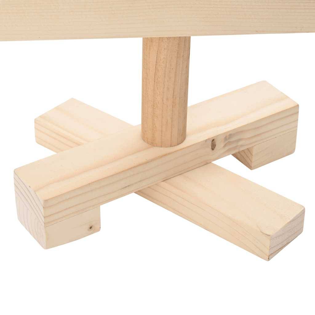 Vidaxl - | Arbre de Noël en bois | naturel 90 cm Bois massif en pin vidaXL 357994 - Image 5