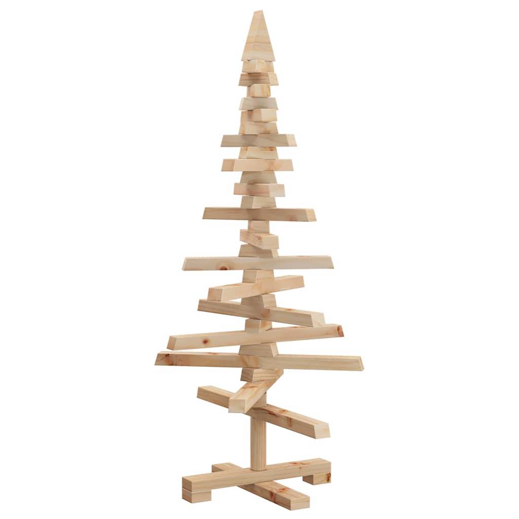 Vidaxl - | Arbre de Noël en bois | naturel 90 cm Bois massif en pin vidaXL 357994 - Image 2