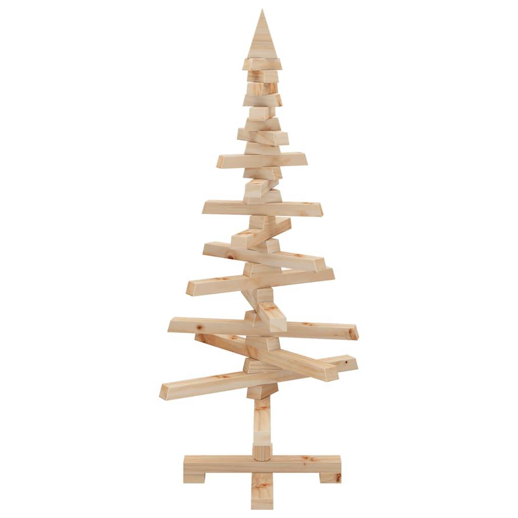 Vidaxl - | Arbre de Noël en bois | naturel 90 cm Bois massif en pin vidaXL 357994 - Image 8