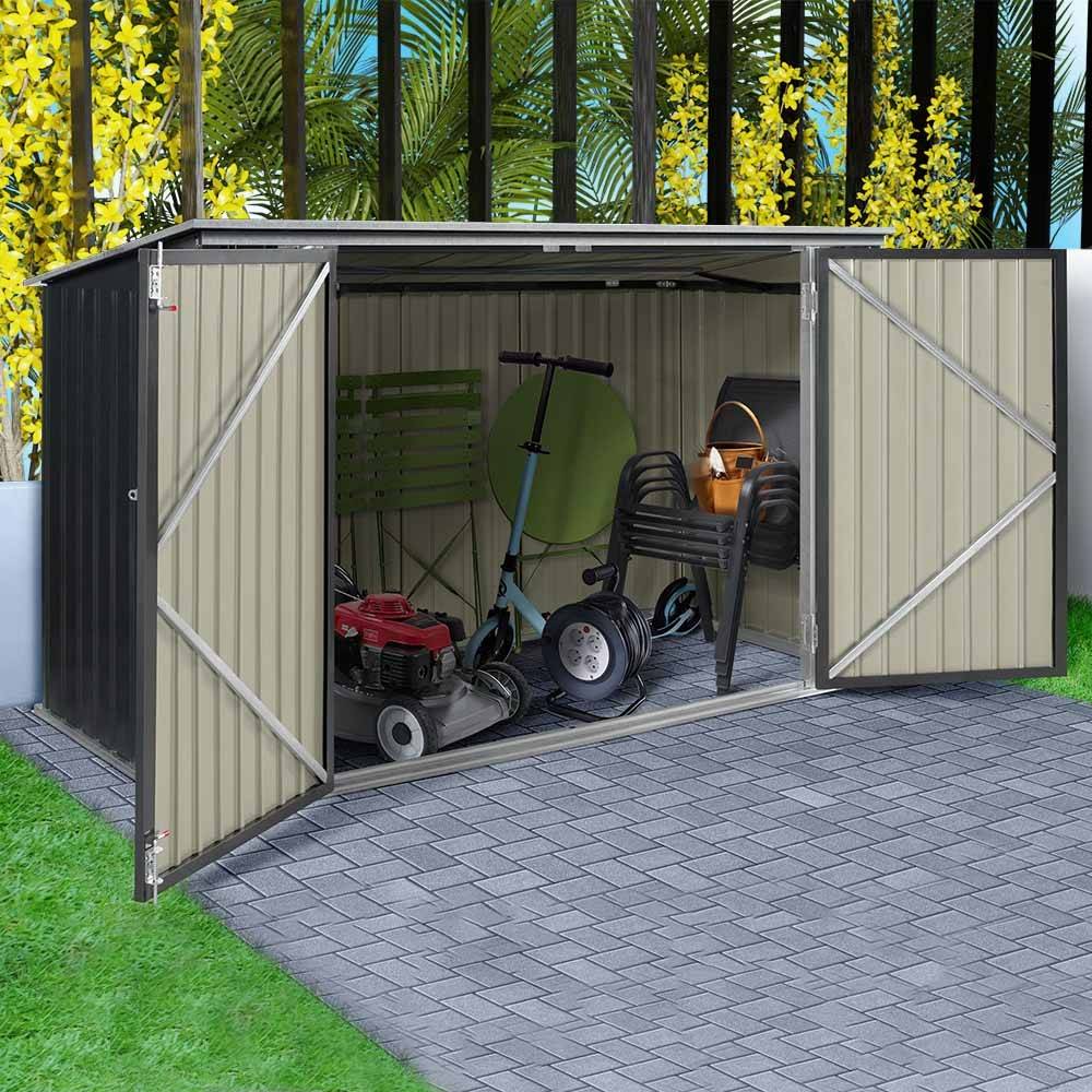 Terre Jardin - Abri de jardin coffre métallique 210 x 130 x 105 cm - TERRE JARDIN - Imagen 1