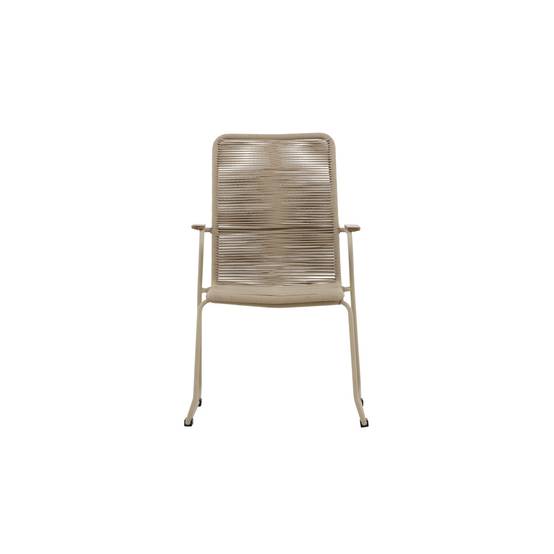 Chaise de Jardin Empilable "Corde" 93cm Beige - Image 4