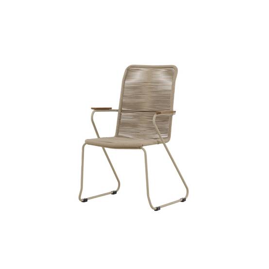 Chaise de Jardin Empilable "Corde" 93cm Beige - Image 5