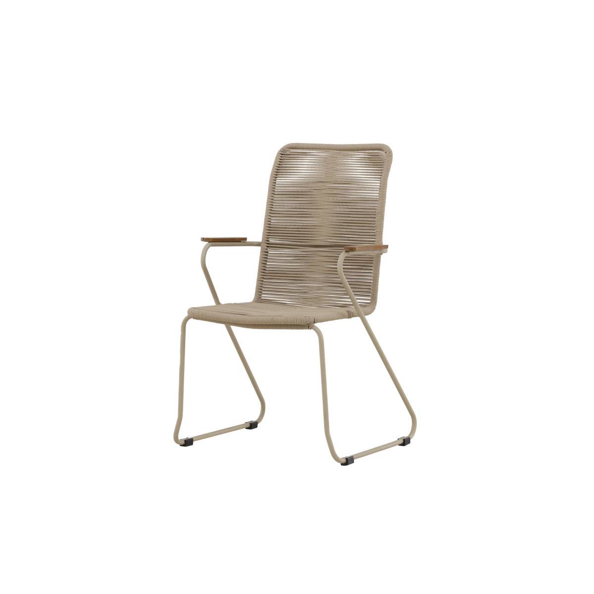 Chaise de Jardin Empilable "Corde" 93cm Beige - Image 5
