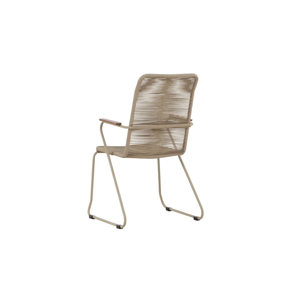 Chaise de Jardin Empilable "Corde" 93cm Beige - Image 9