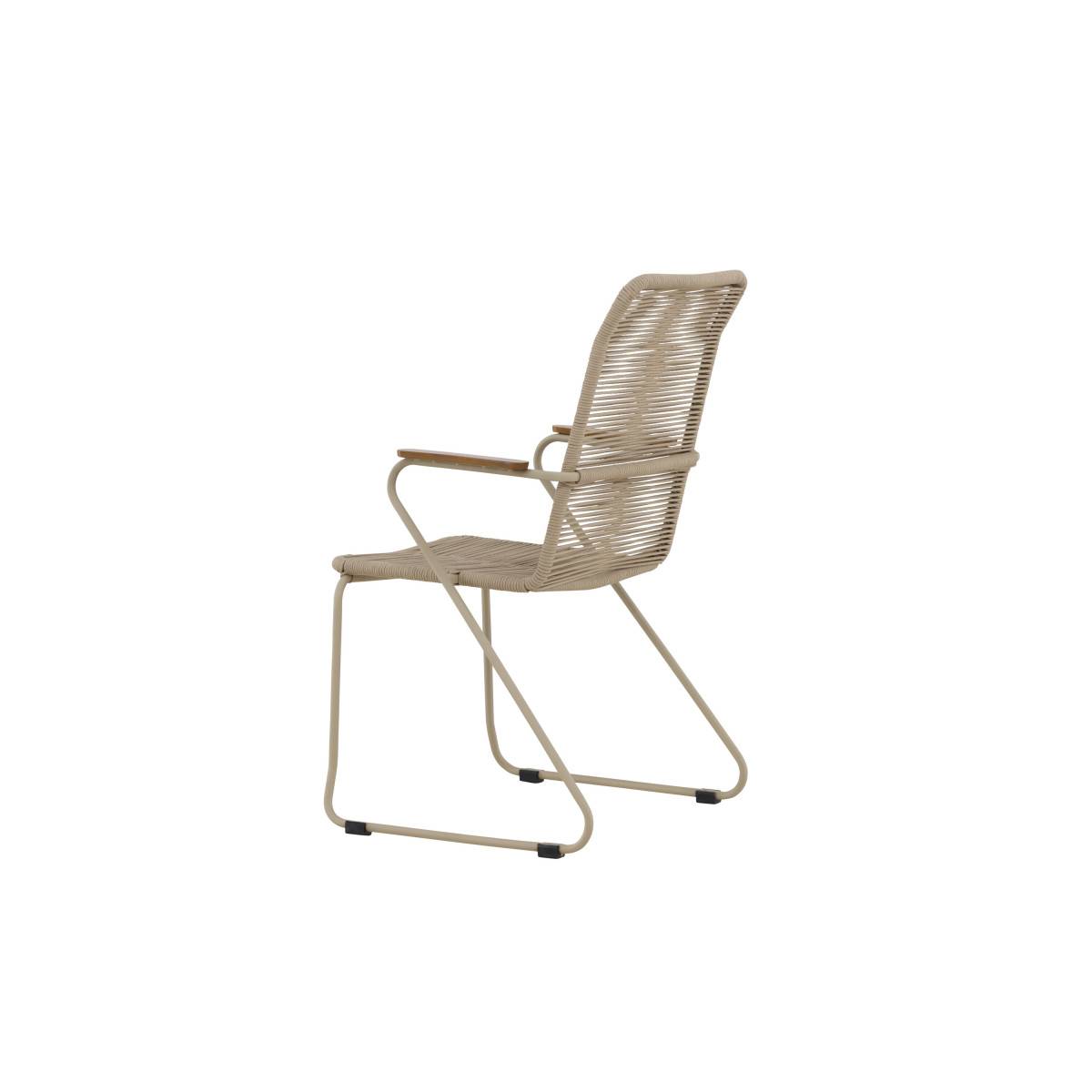 Chaise de Jardin Empilable "Corde" 93cm Beige - Image 8