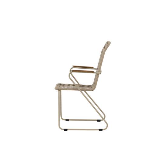 Chaise de Jardin Empilable "Corde" 93cm Beige - Image 7
