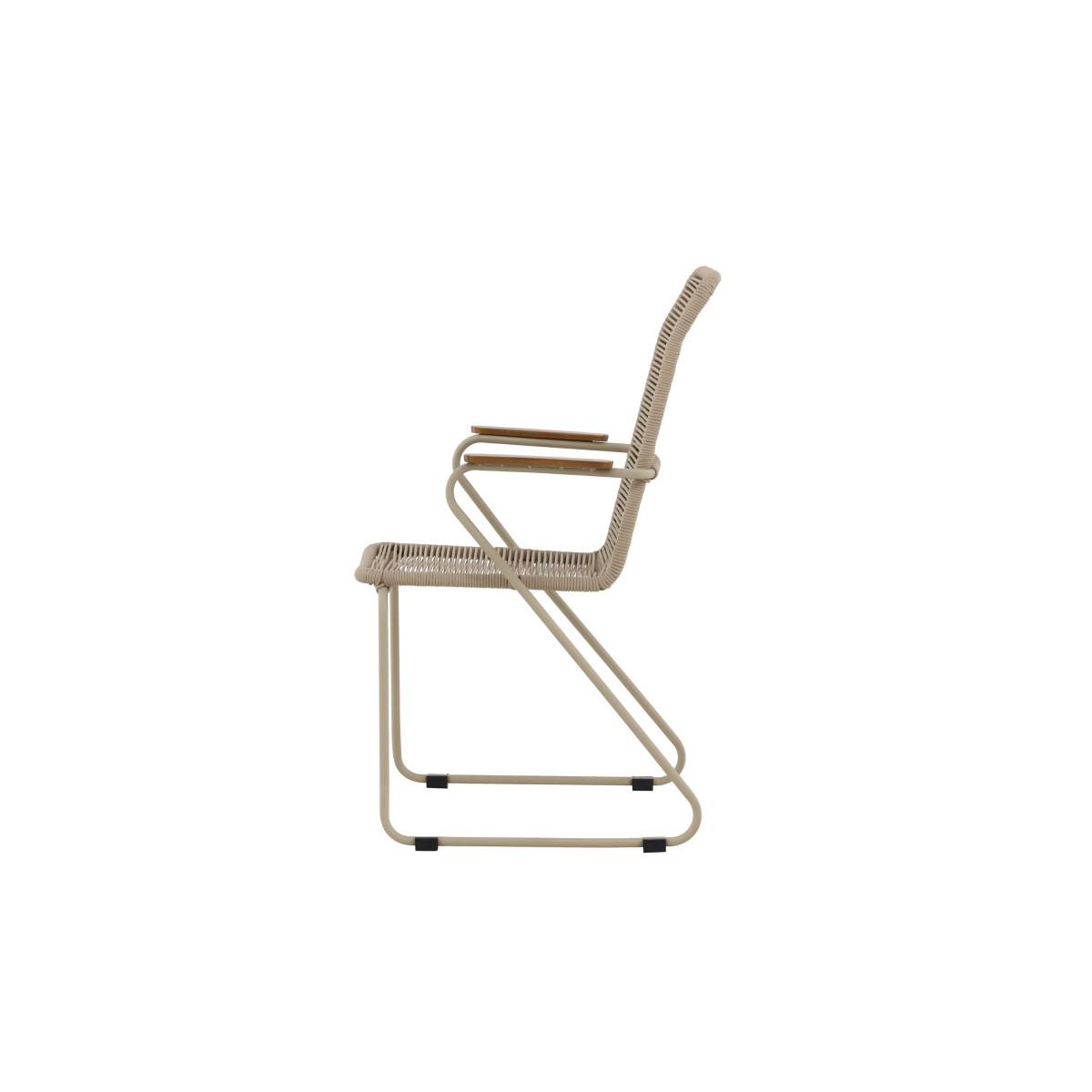 Chaise de Jardin Empilable "Corde" 93cm Beige - Image 7