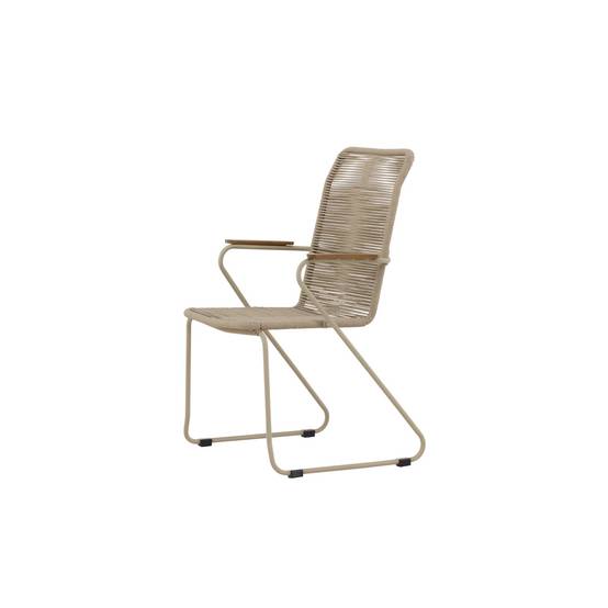 Chaise de Jardin Empilable "Corde" 93cm Beige - Image 6