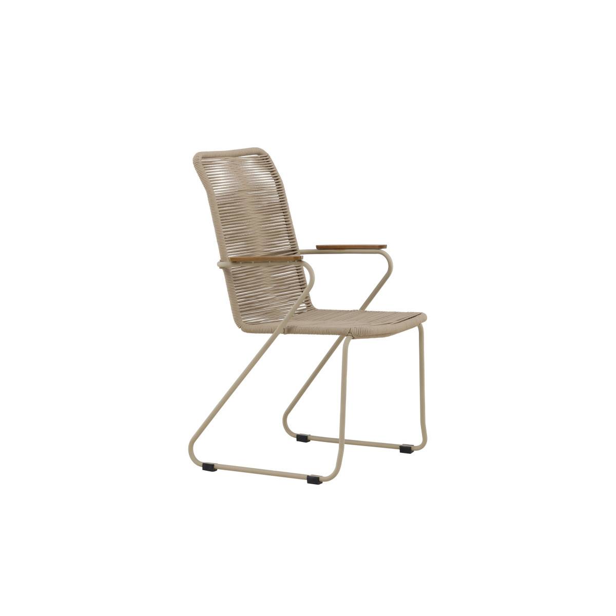 Chaise de Jardin Empilable "Corde" 93cm Beige - Image 3