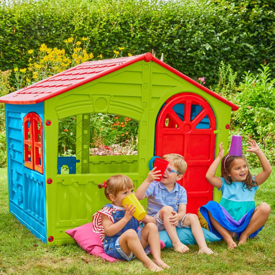 Cabane enfant plastique multicolore HOUSE OF FUN - Imagen 1