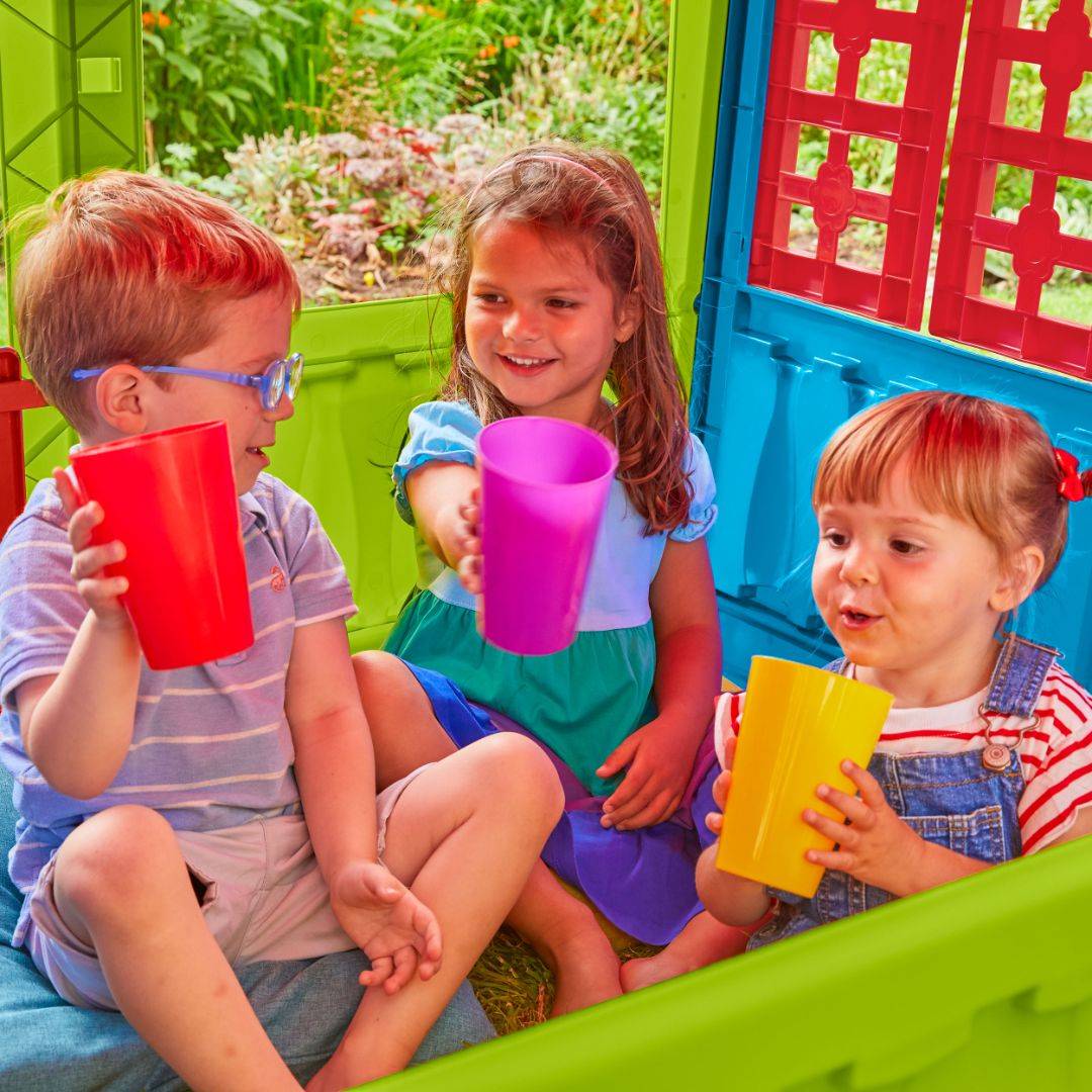 Cabane enfant plastique multicolore HOUSE OF FUN - Imagen 3