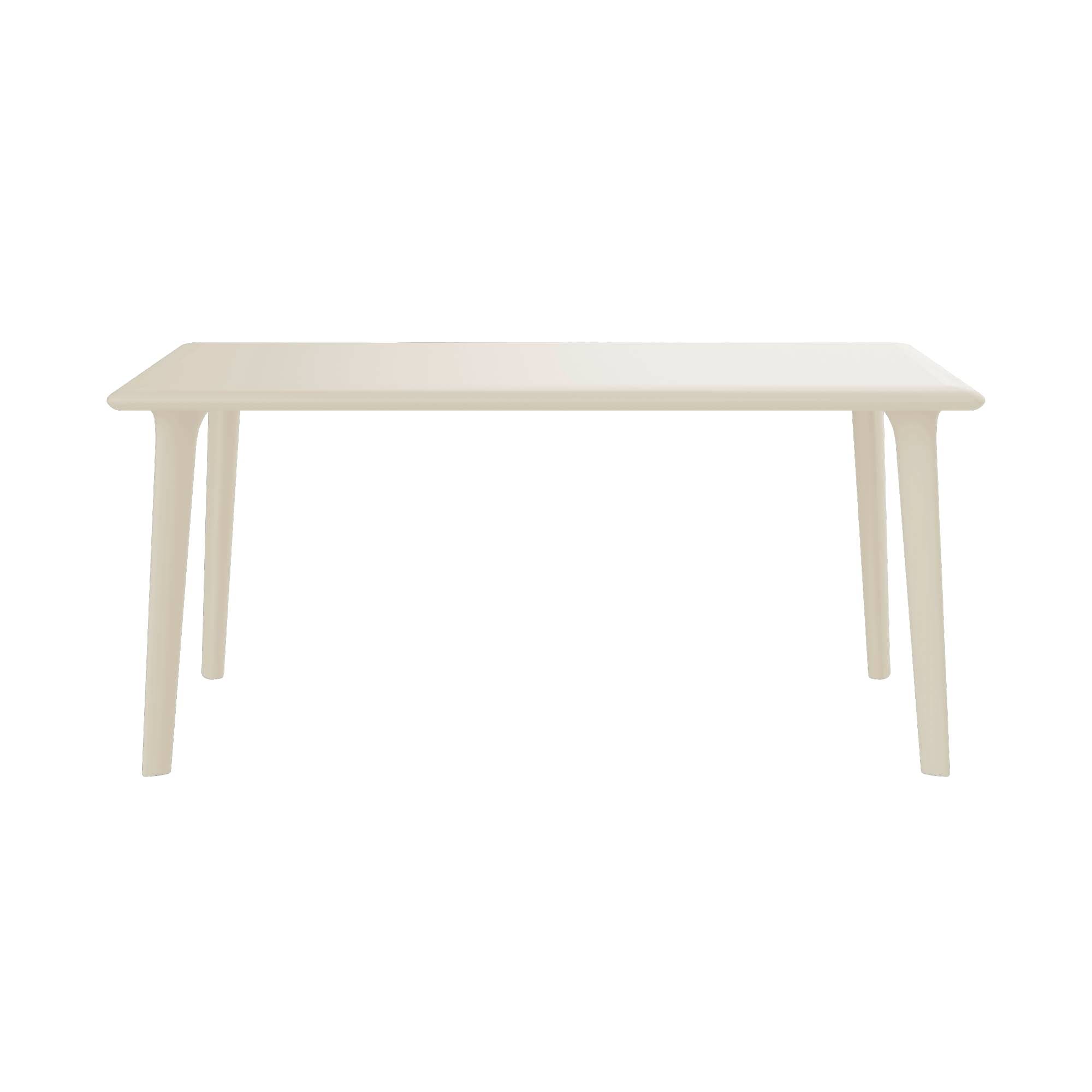 Table rectangulaire extérieur 160x90 ivoire DESSA Resol - Image 1