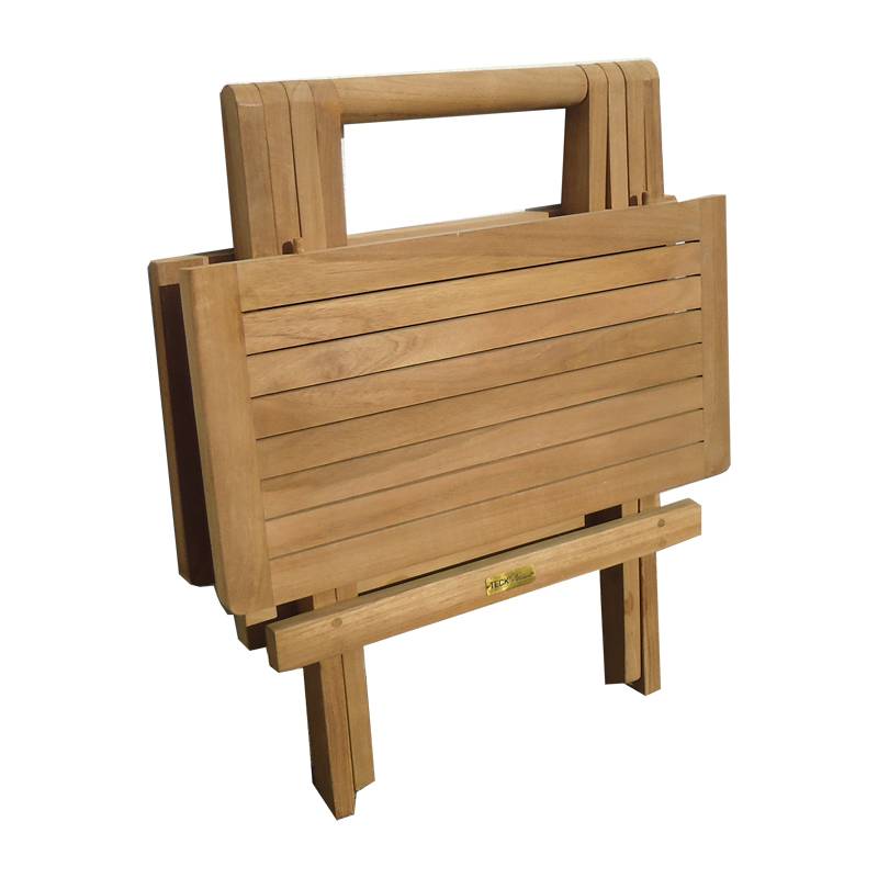 Table basse pliante carrée en teck massif Kento 50 x 50 cm - TECK'Attitude - Imagen 6
