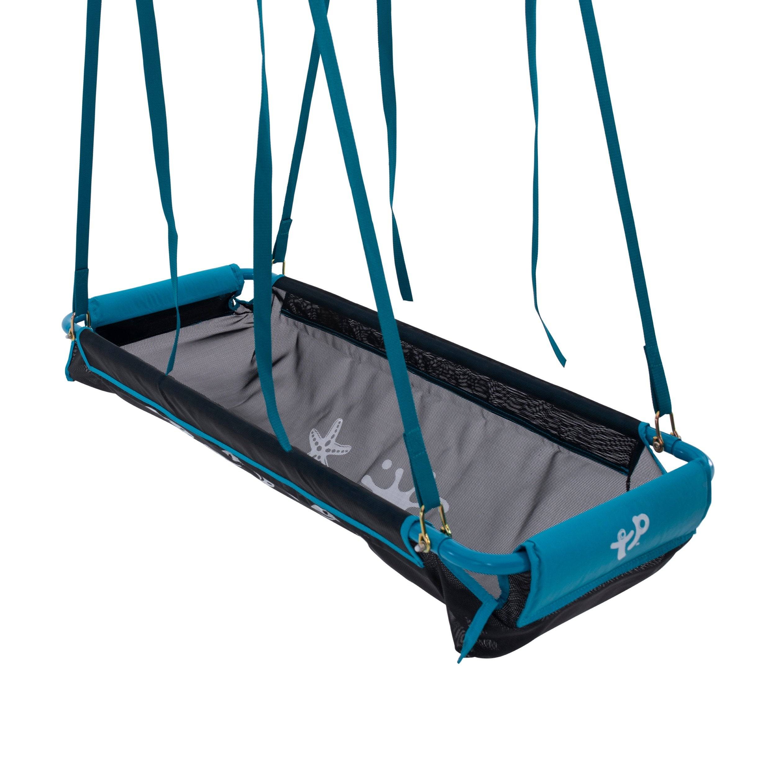 Tp Toys - Balançoire bateau pirate 2 enfants pour portique bois - sans fixation - noir et bleu - Imagen 2