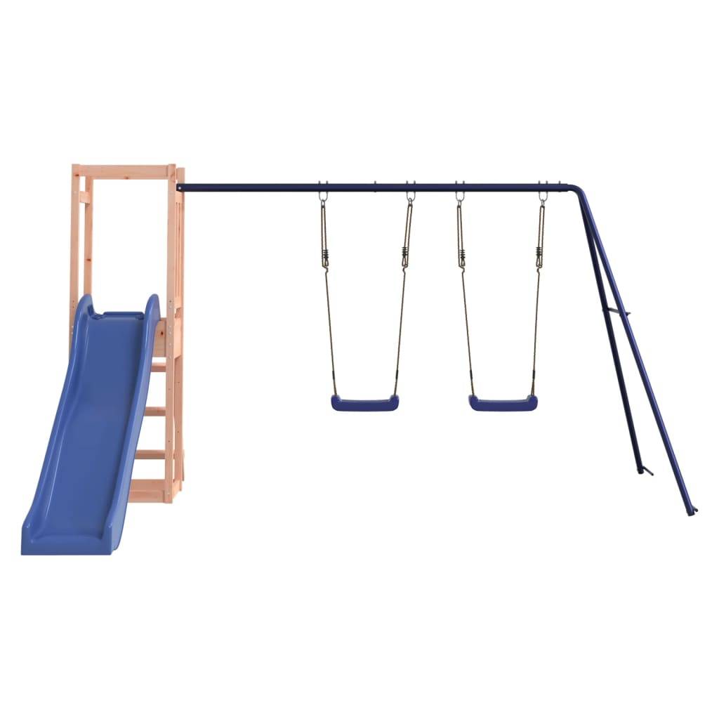 Helloshop26 - Aire de jeux d'extérieur balançoires toboggan portiques robuste jeux jardin 308 x 321 x 169 cm bois massif de douglas - Imagen 2