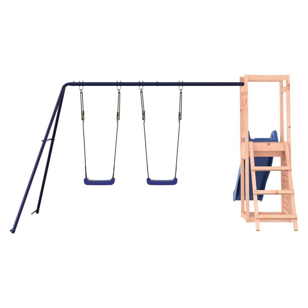 Helloshop26 - Aire de jeux d'extérieur balançoires toboggan portiques robuste jeux jardin 308 x 321 x 169 cm bois massif de douglas - Imagen 5