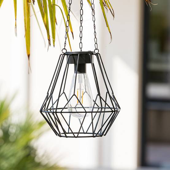 Suspension solaire "Flave" métal noir D19cm ATMOSPHERA CREATEUR D'INTERIEUR - Image 1