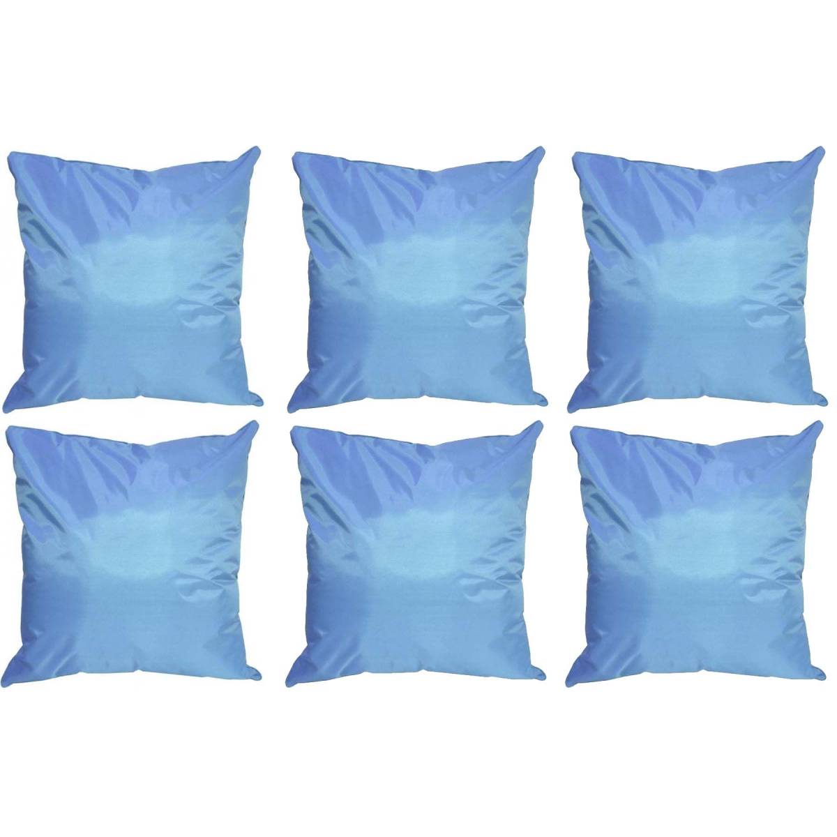 Jardindeco - Coussin extérieur carré 45 cm Sun (Lot de 6) Turquoise - Imagen 1