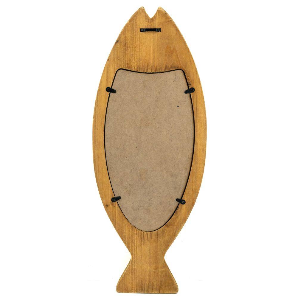Aubry Gaspard - Miroir poisson en bois recyclé Petit modèle - Imagen 3