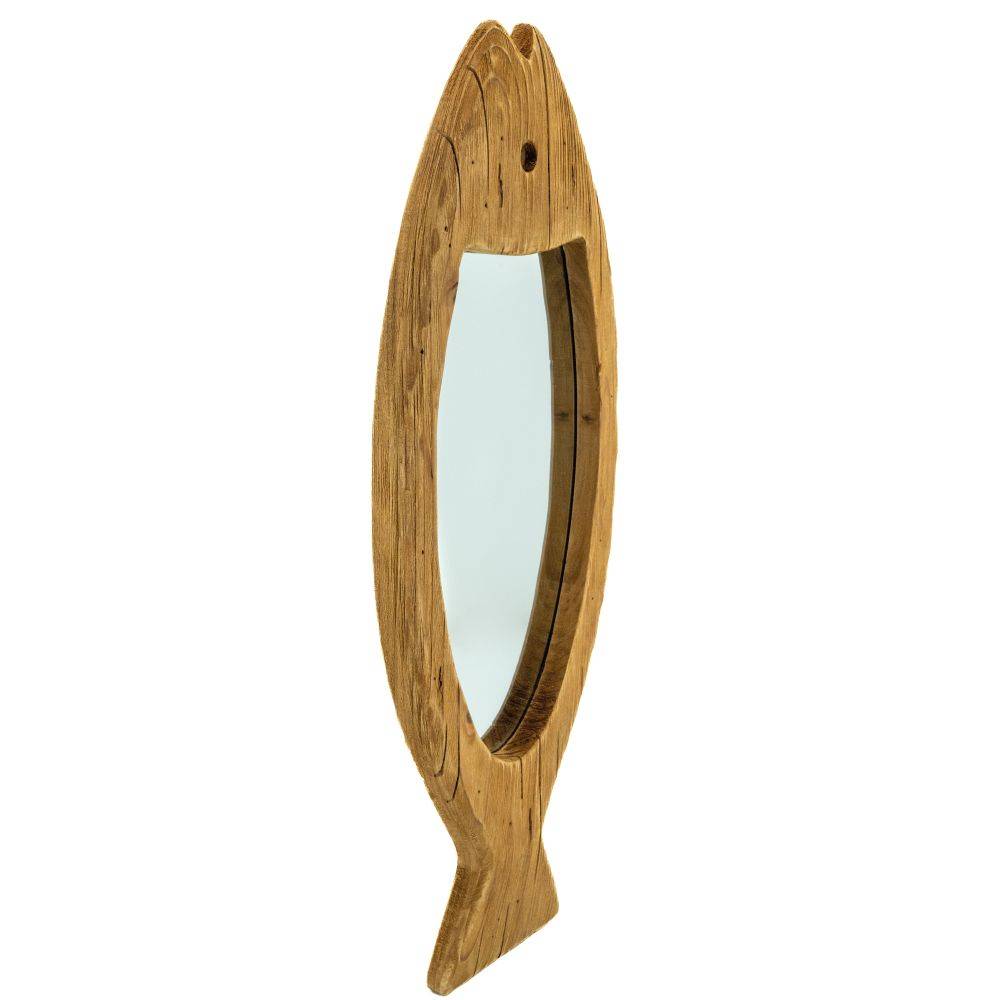 Aubry Gaspard - Miroir poisson en bois recyclé Petit modèle - Imagen 2