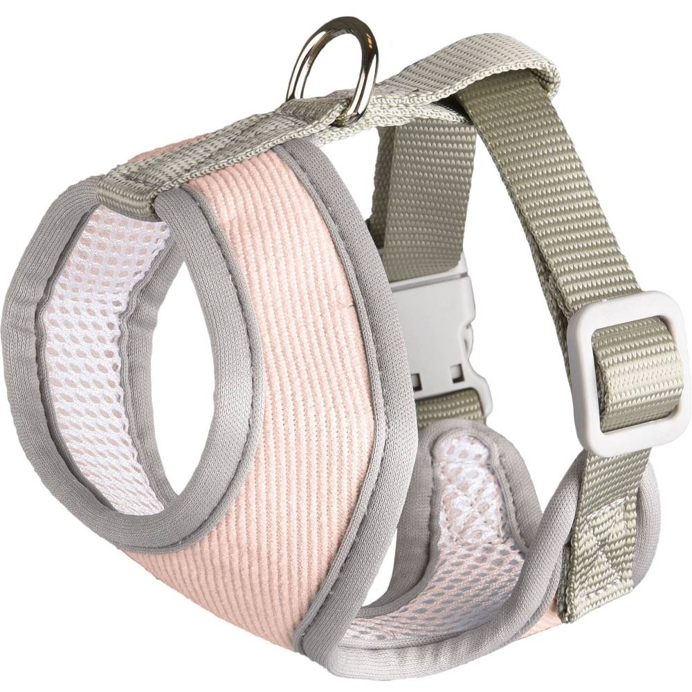 Harnais Small dog XS cou 20 cm corps réglable de 28 à 41 cm rose pour chien - Imagen 2