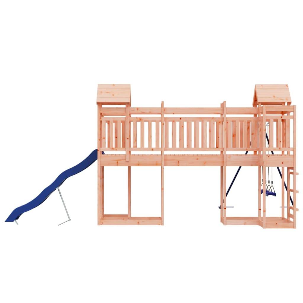 Helloshop26 - Aire de jeux d'extérieur balançoires toboggan portiques robuste jeux jardin 362 x 585 x 238 cm bois massif de douglas - Imagen 5
