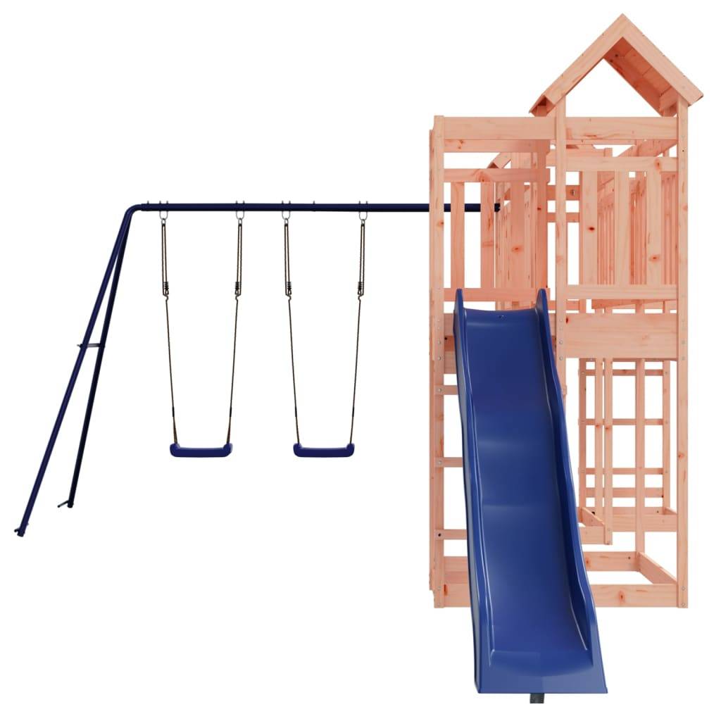 Helloshop26 - Aire de jeux d'extérieur balançoires toboggan portiques robuste jeux jardin 362 x 585 x 238 cm bois massif de douglas - Imagen 3