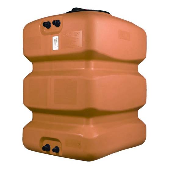 Cuve récupération eau de pluie 500L - Réservoir aérien compact Terracotta - Polyéthylène - ELBI CPN - Image 1