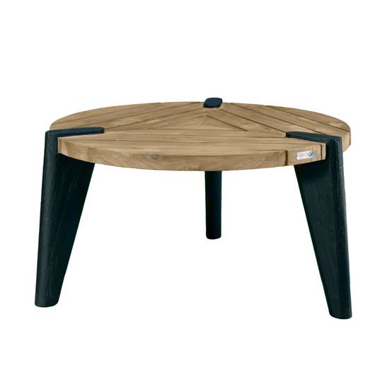 Table basse en teck recyclé 80 cm, Carmen - Gecko Jardin - Imagen 2