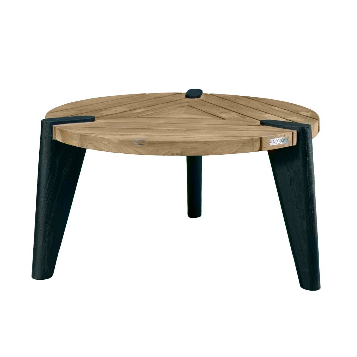 Table basse en teck recyclé 80 cm, Carmen - Gecko Jardin - Imagen 2
