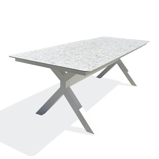 Table de jardin ABELLA - BLANC - REMARQUABLE - Image 1