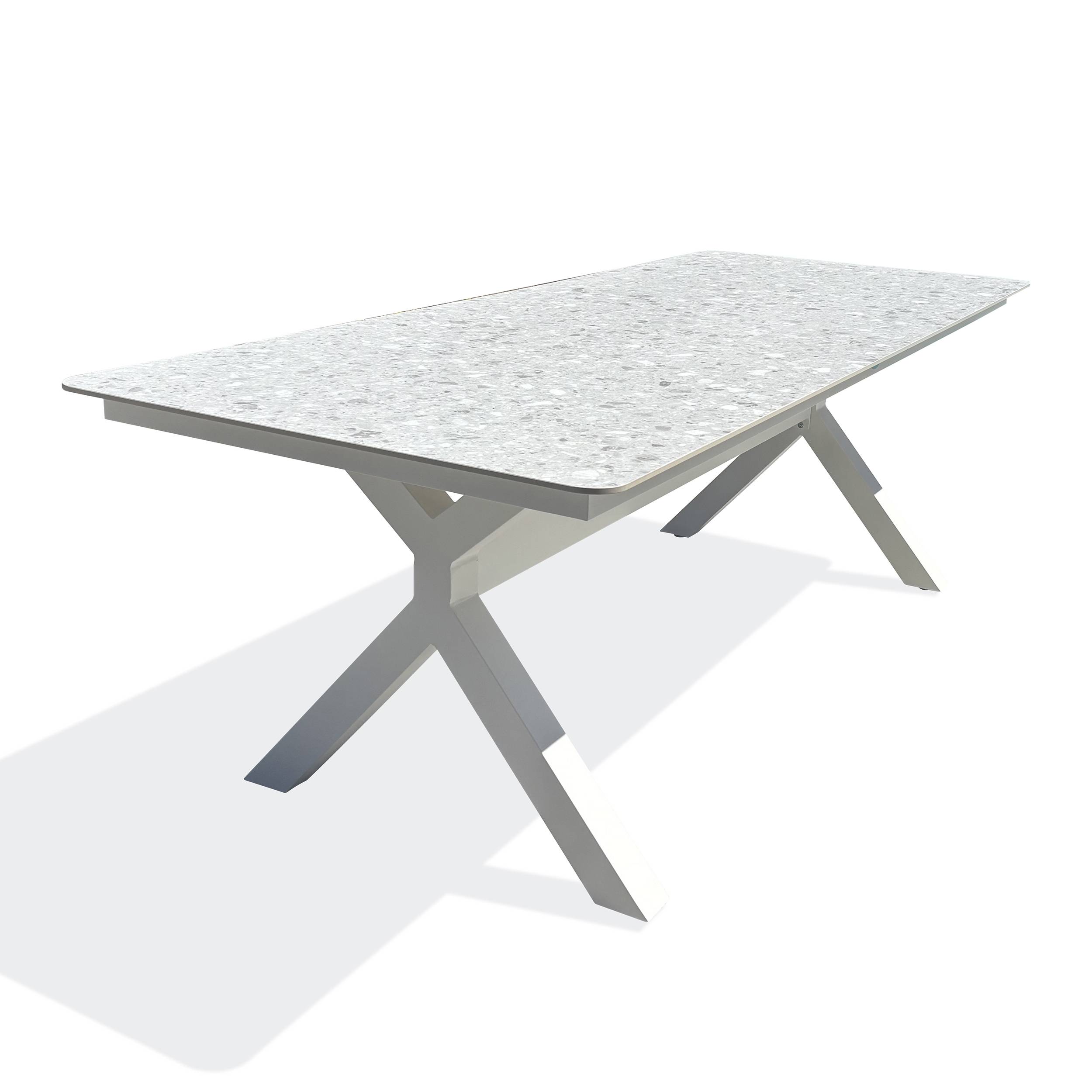 Table de jardin ABELLA - BLANC - REMARQUABLE - Image 1