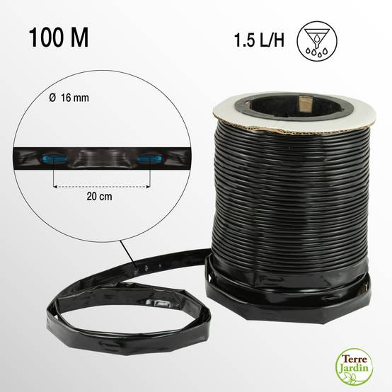 Tuyau d'Irrigation Goutte à Goutte 100m - Ø 16mm : Arrosage Optimal - Image 6