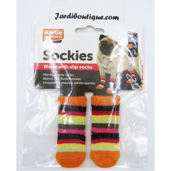 Chaussettes chaude antidérapante 1 paire Taille XS pour chien - Image 5