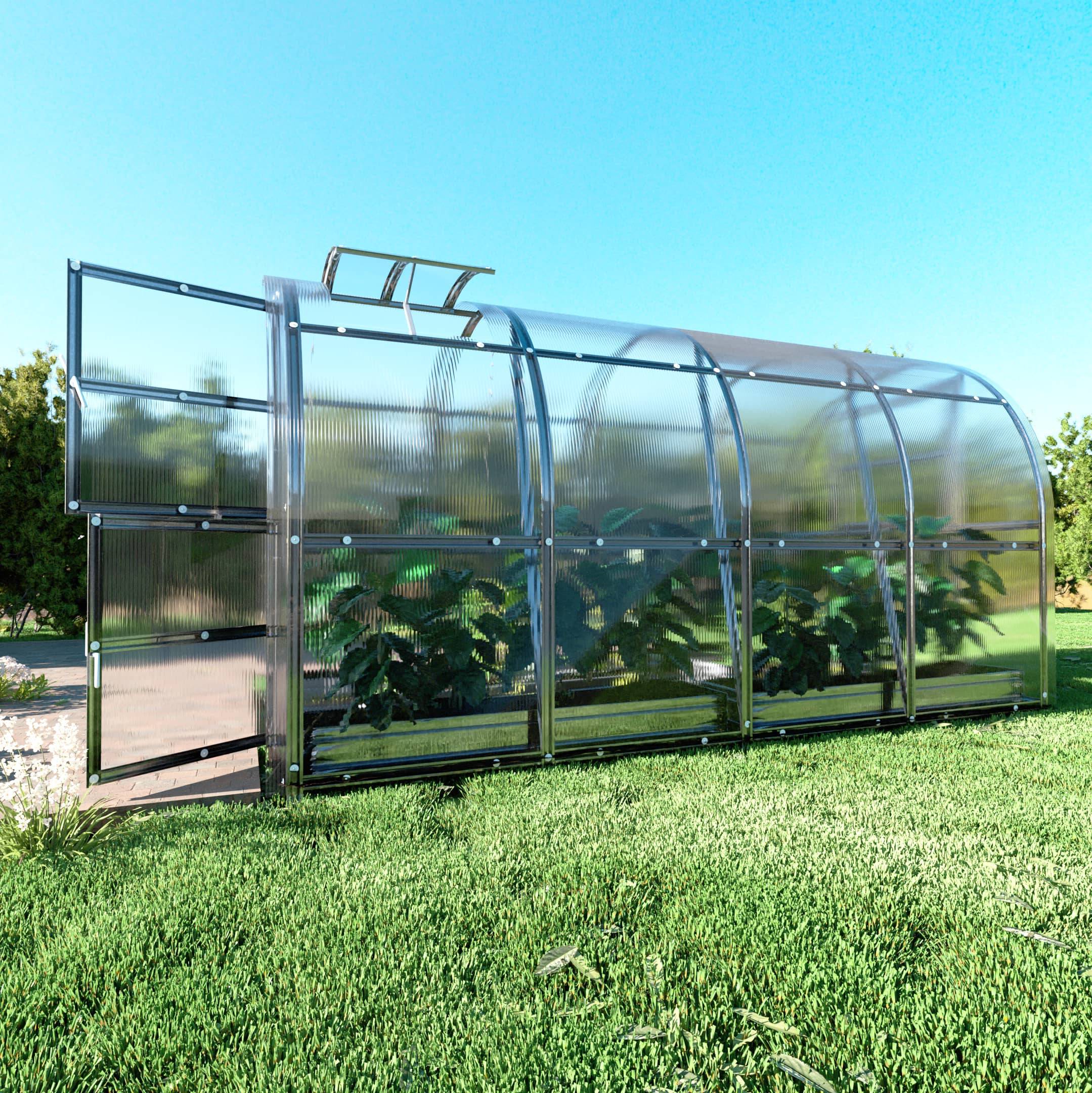 KLASIKA GREENHOUSES - Serre KLASIKA SLIM 2 x 2 m (4 m²) , 6 mm avec revêtement en polycarbonate - Image 3