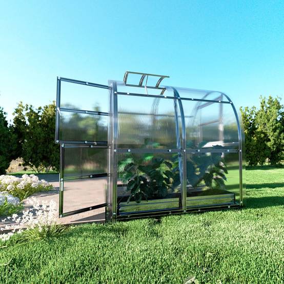 Serre KLASIKA SLIM 2 x 2 m (4 m²) , 6 mm avec revêtement en polycarbonate - Image 2