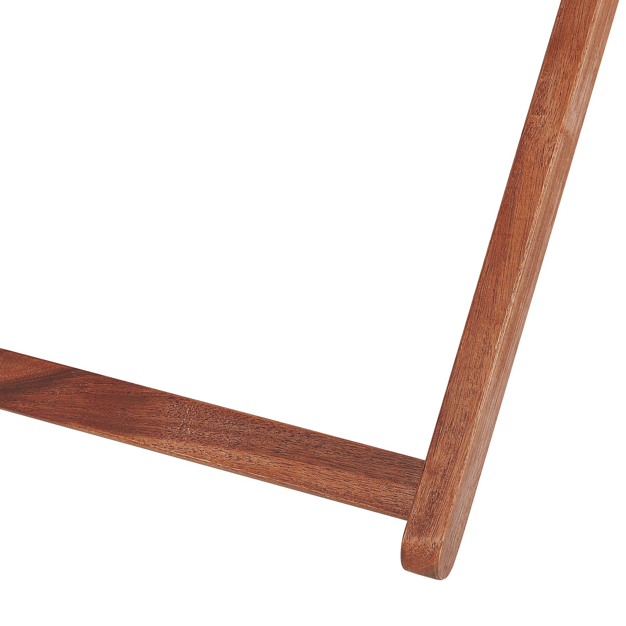 Beliani - 2 Transats Chaises Chiliennes Pliantes et Réglables en Bois d'Acacia Foncé et Textile Vert avec Toiles de Remplacement - Imagen 8