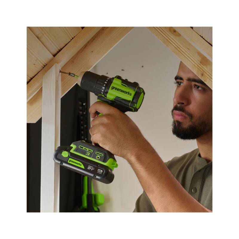Greenworks - Perceuse-visseuse Brushless 24V GREENWORKS - 45Nm - Sans batterie ni chargeur - DD345 - Image 4