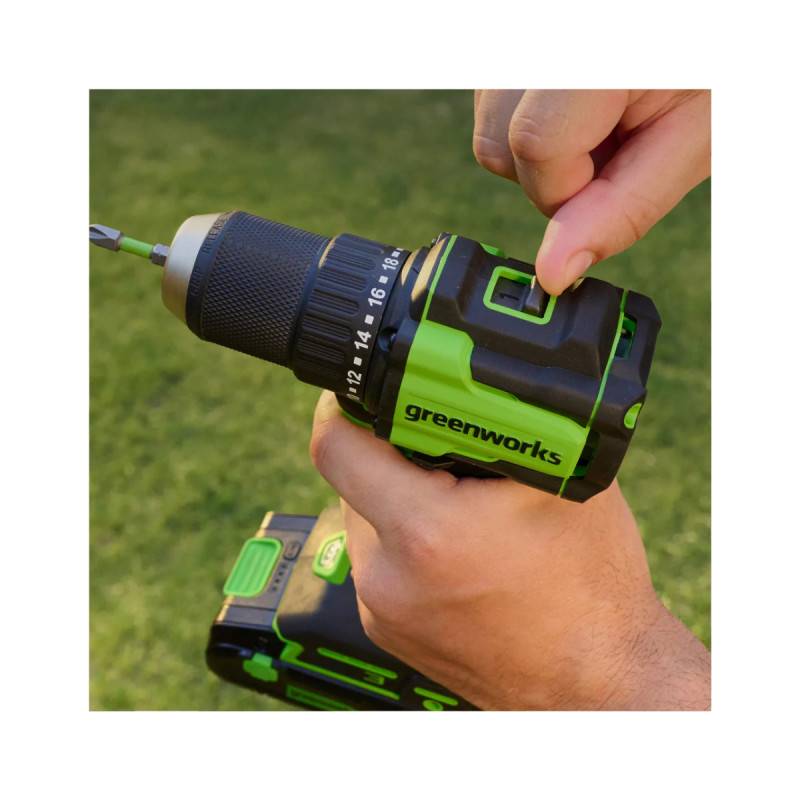 Greenworks - Perceuse-visseuse Brushless 24V GREENWORKS - 45Nm - Sans batterie ni chargeur - DD345 - Image 5