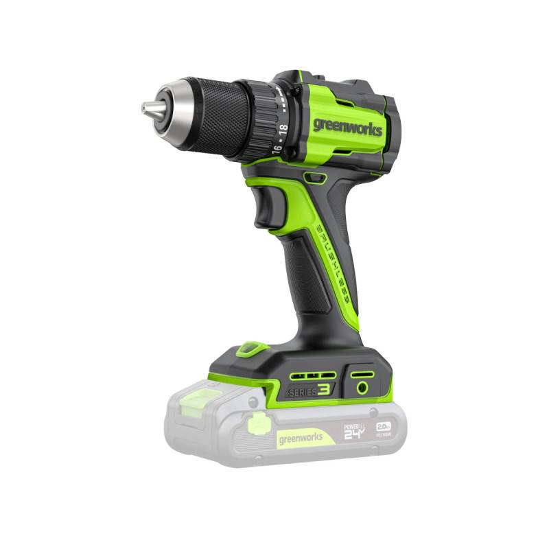 Greenworks - Perceuse-visseuse Brushless 24V GREENWORKS - 45Nm - Sans batterie ni chargeur - DD345 - Image 1