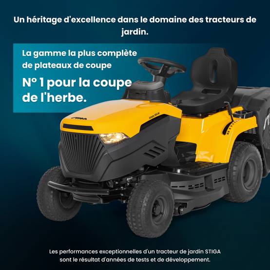 Stiga - Tondeuse Estate 384 M, 414cc, plateau 84cm, collecteur 200L - STIGA - Image 3