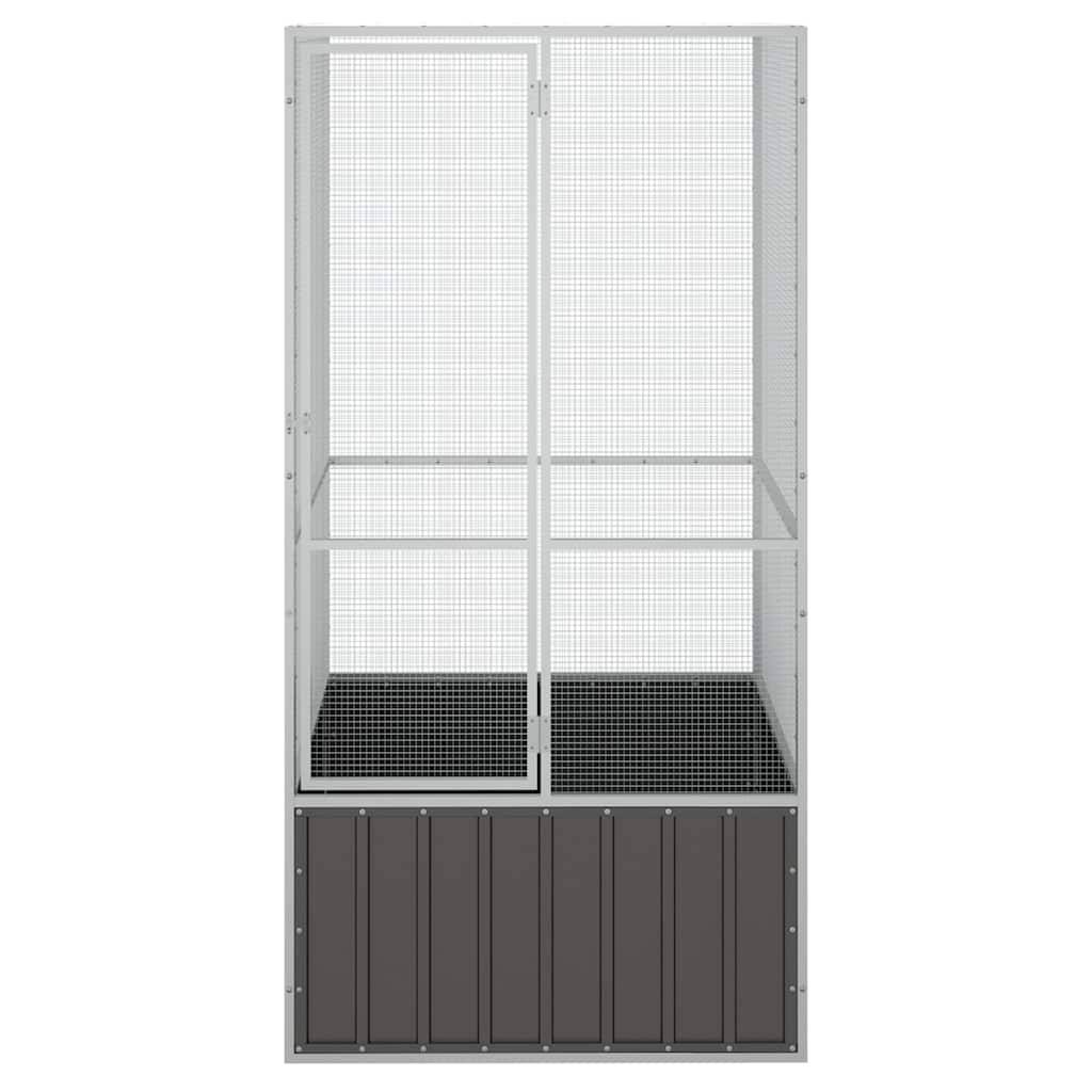 Vidaxl - Cage à oiseaux Anthracite 111x107x211,5 cm Acier galvanisé vidaXL 171548 - Image 2