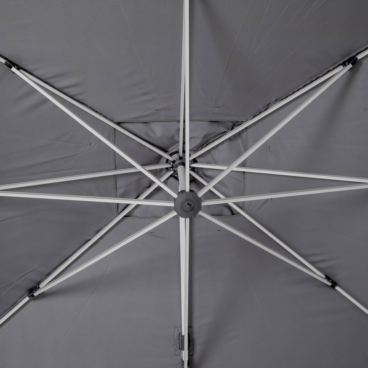 Hesperide - Parasol déporté rectangulaire "Equador" ardoise 4x3m en aluminium Hespéride - Imagen 4