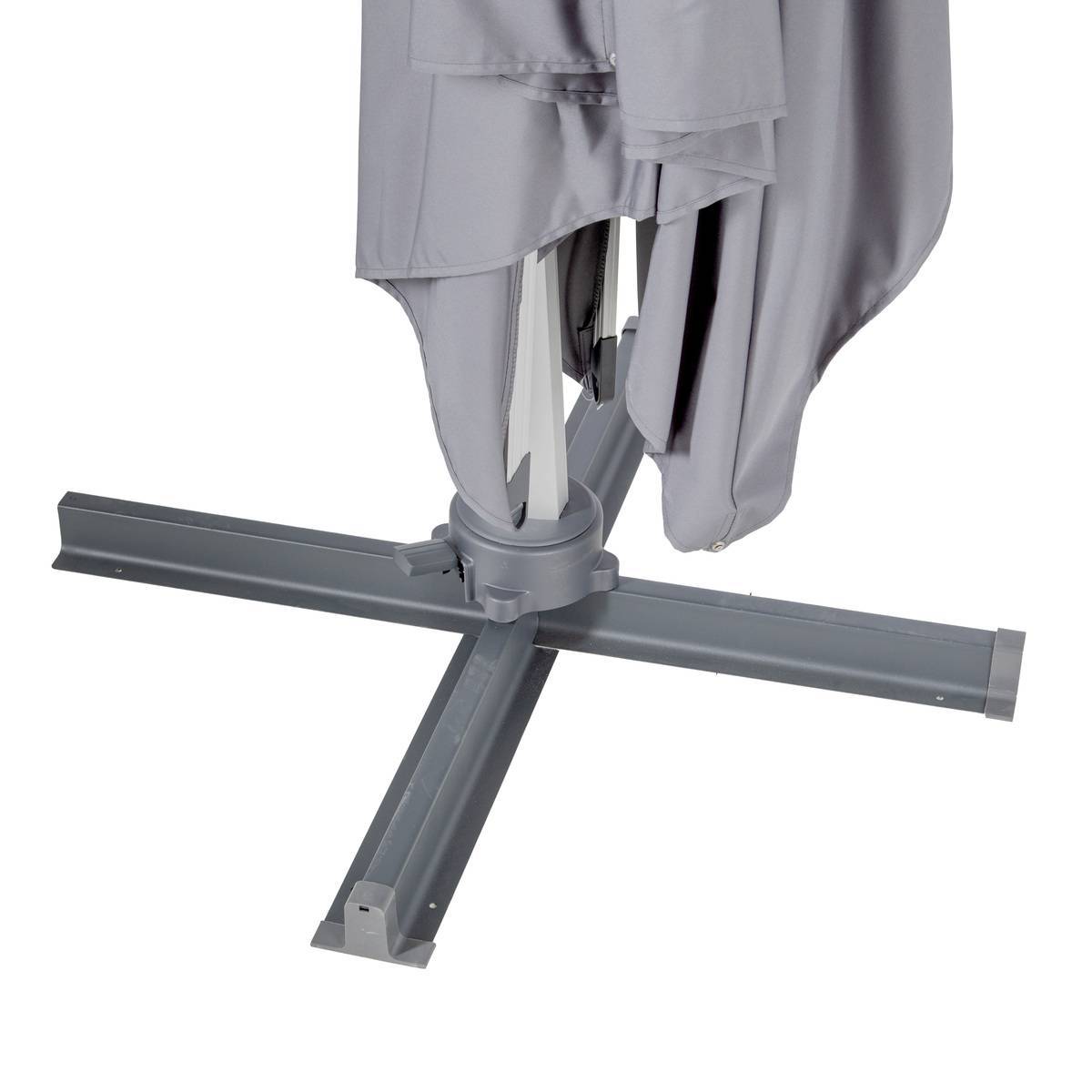 Hesperide - Parasol déporté rectangulaire "Equador" ardoise 4x3m en aluminium Hespéride - Imagen 5