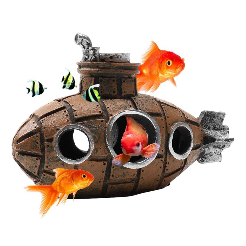 Ornement d'aquarium en résine - IntiMeg - Image 1