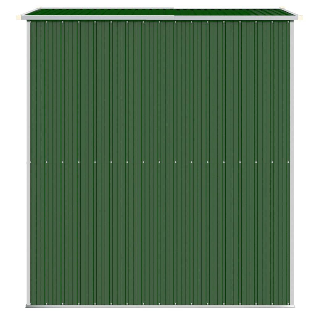 PANGIVO - Abri de jardin avec double porte coulissante - Acier galvanisé vert - 192x191x223 cm - Surface au sol 3,67m² - PANGIVO - Image 6