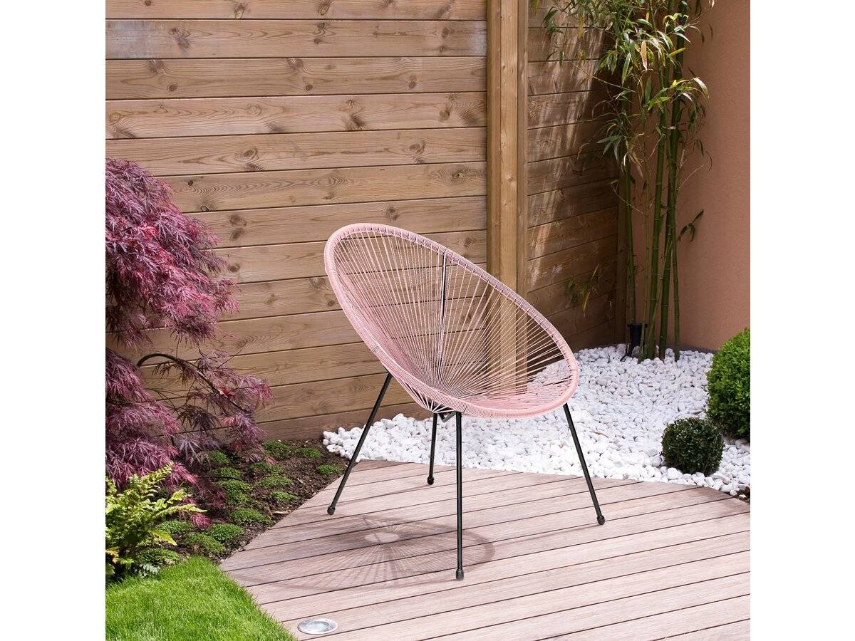 Lot De 2 Fauteuils De Jardin "ania" - Rose -habitat Et Jardin - Imagen 2
