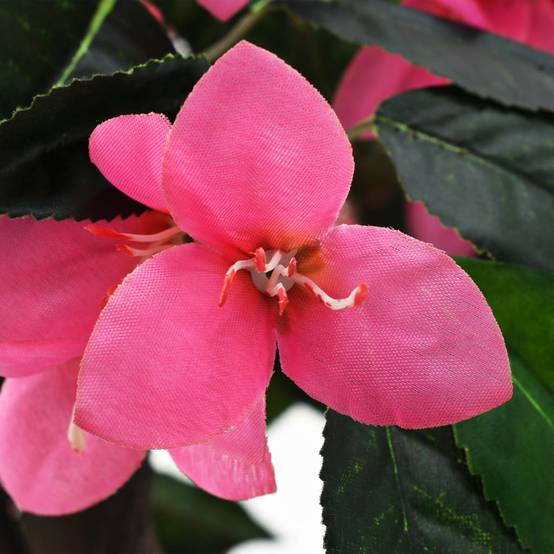 Vidaxl - Plante artificielle de Rhododendron avec pot 155cm Vert et rose - Image 2