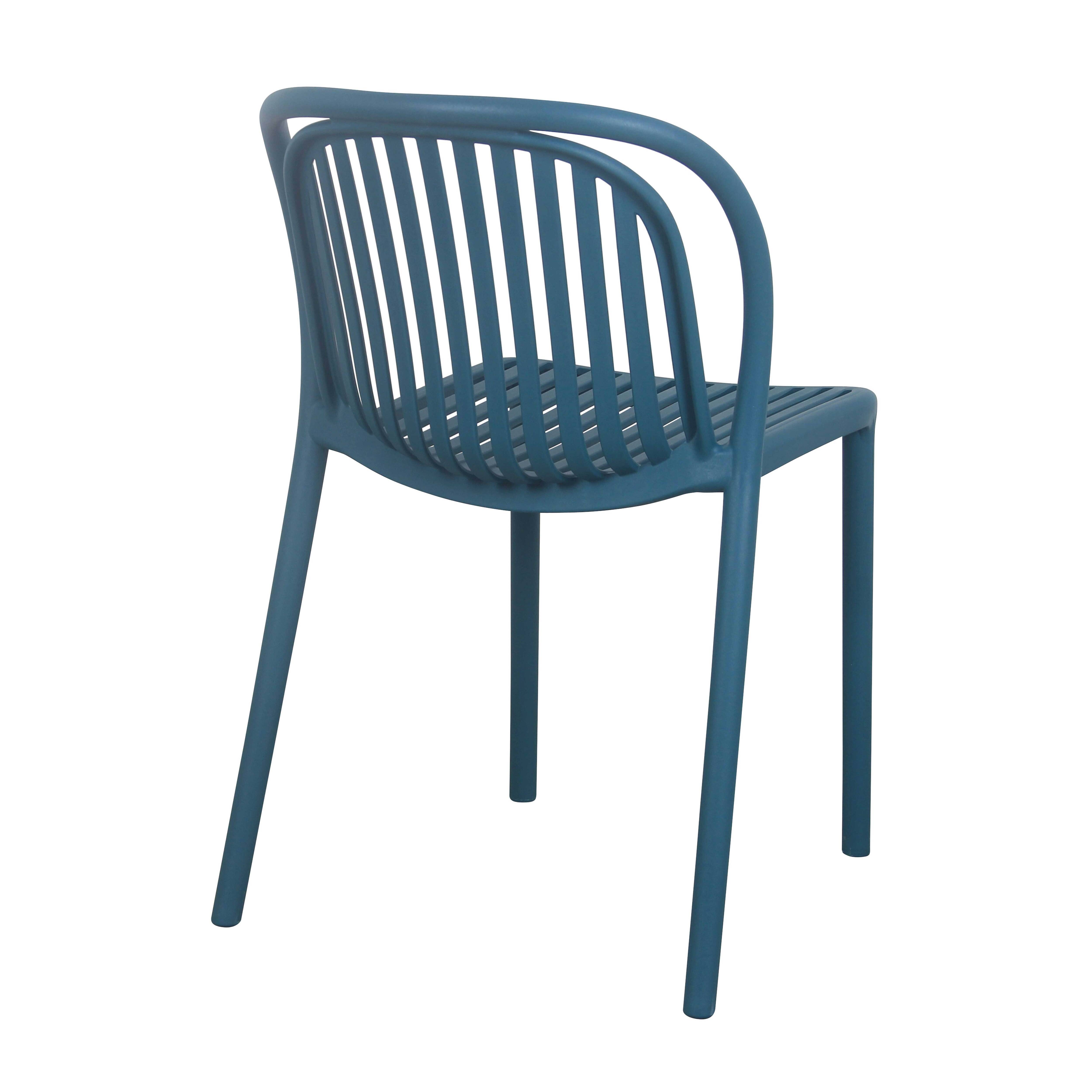 Oviala - Chaise de terrasse bleu canard Copenhague - Oviala - Imagen 4