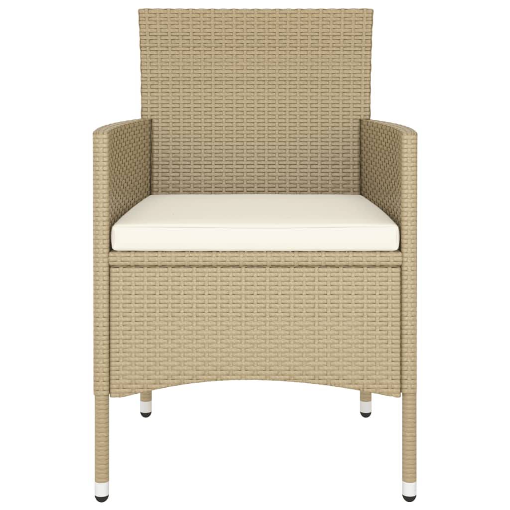 ComfortXL - Salon de Jardin 5 Pièces Rond Résine Tressée avec Repose-pieds Beige – ComfortXL Outdoor Living - Image 5